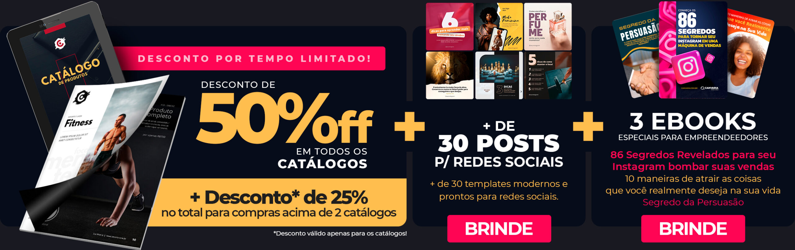 Temas para Catálogos de Produtos Digital em PDF, Temas em Canva, Catálogo Digital, Catálogo em PDF, Catálogo de Produtos